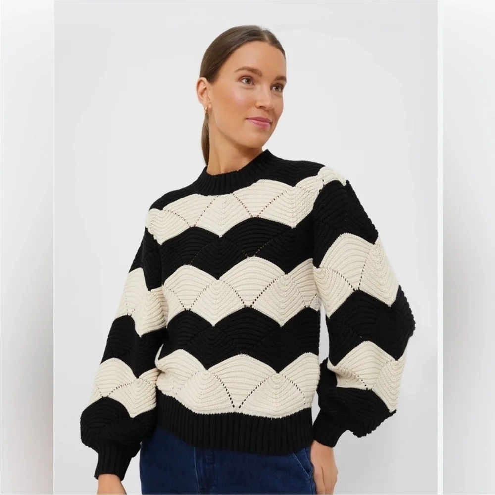 Cleobella // Black & Ivory Kori Sweater